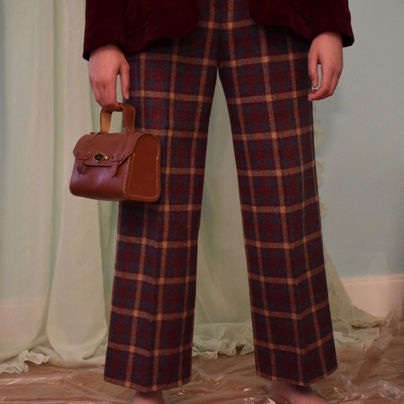 sold 🐻 70s high waisted plaid pants - Picture 3 of 7